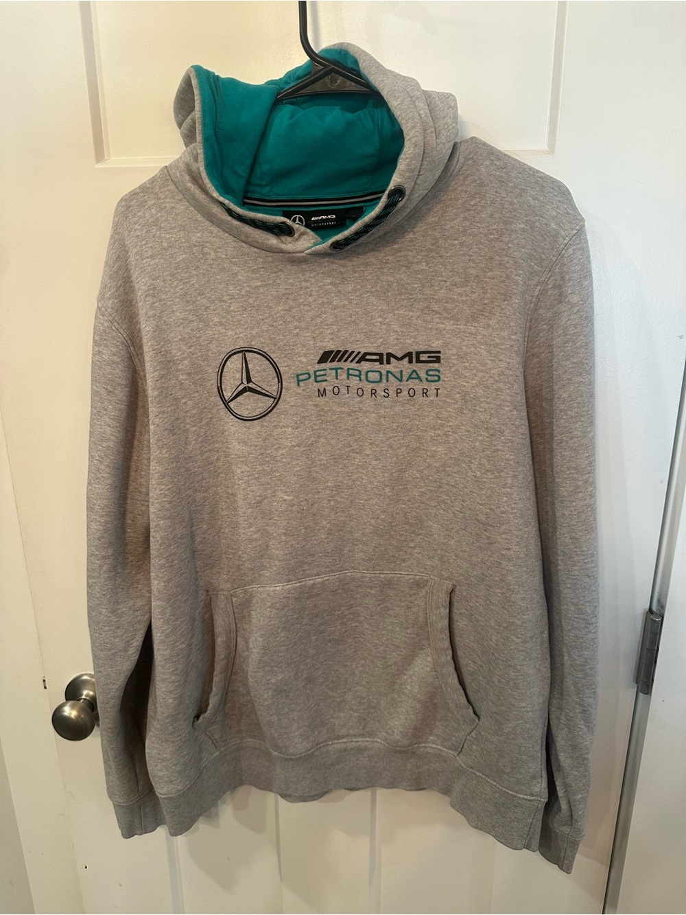 Mercedes AMG Petronas Gray Hoodie with Teal Interior New Condition